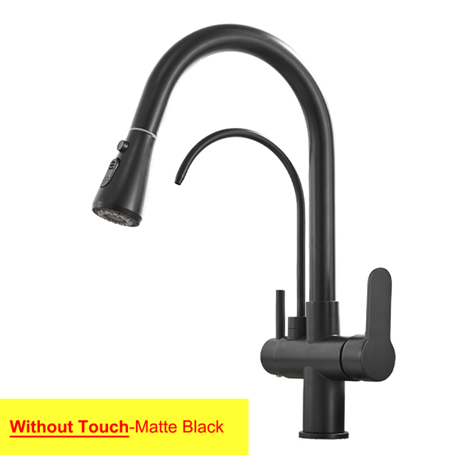 Smart Touch Filter Kitchen Mixer Tap Quality Brass Hot Cold Gold Kitchen Mixer Faucets Sensor Touch Pull Out Faucet Kitchen Tap