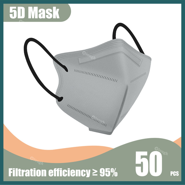 5D Protective Face Mask KN95 Approved FPP2 FFP2 Mascarillas Morandi Masque FFP 2 Adult ffp2fan CE Black Mascherina FFPP2 Masks