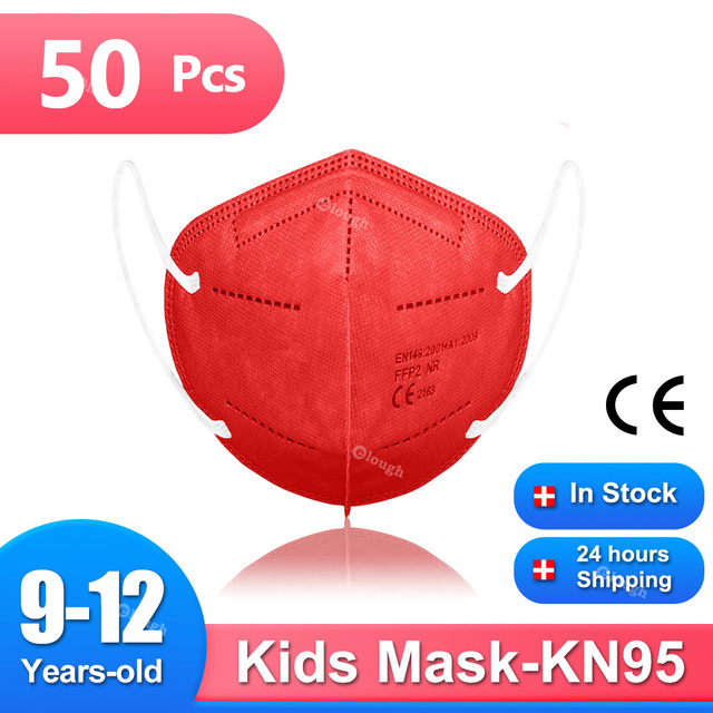 Mascarillas FPP2 Niños FFP2 Mascarillas FPP2 9-12 Years Old Kids Mask Similar Baby Morgues Masks 5 Layer CE ffp2tool KN95 FFP 2 Mask