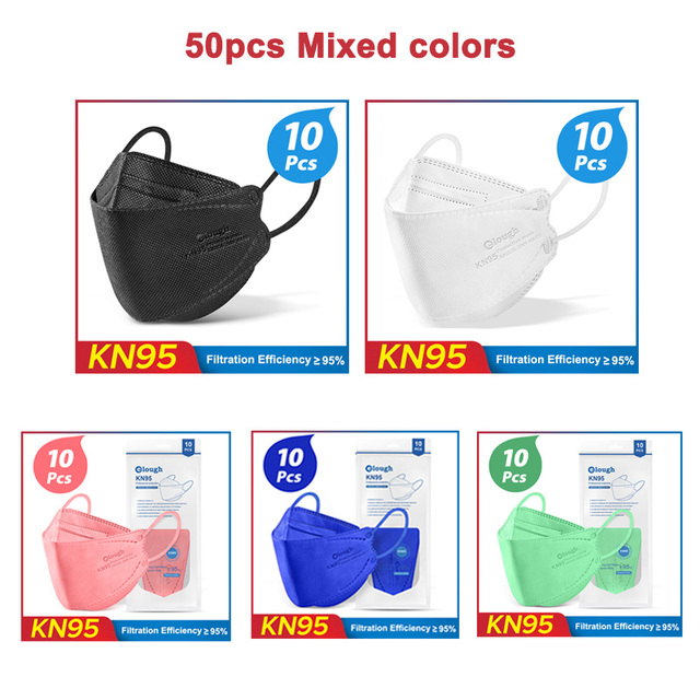 Mascarillas FPP2 Negras KN95 Mask mascarilla fpp2 Homeopathic Protective Respirator Adult FPP2 Colorful Masks ffpp2 ffp2necce