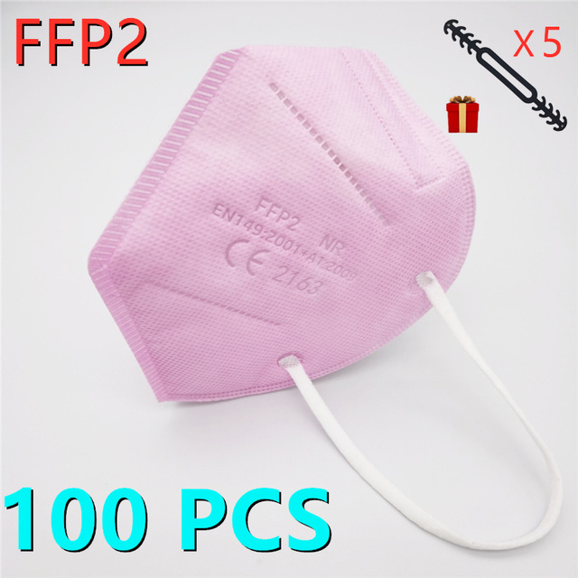 10-100 قطعة FFP2 Mascarillas الأسود الكبار ffp2fan الألوان المعتمدة الجهاز التنفسي fpp2 قناع الوجه Mascherine ffpp2 CE التسليم السريع