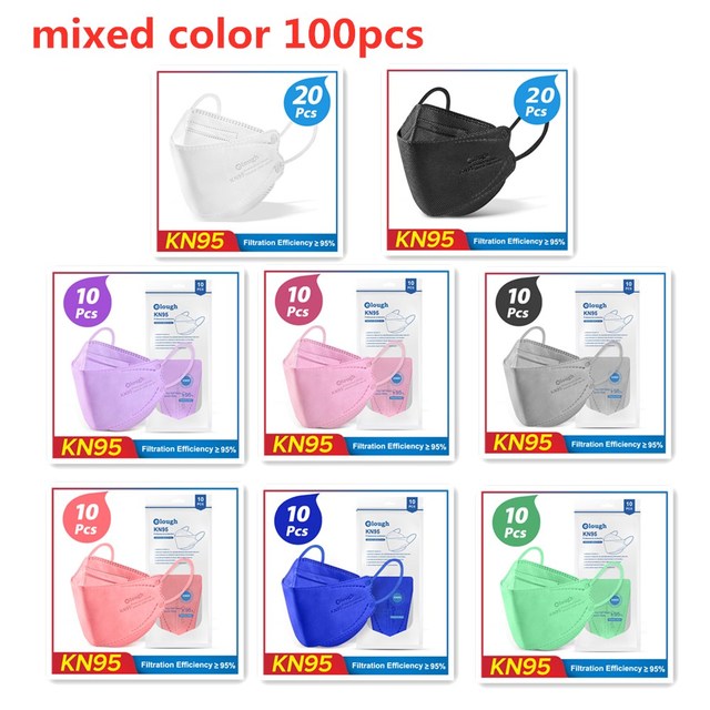 CE ffp2fan fish mask black FFP2 Mascarillas ffp2 mascarillas CE KN95 approved masks health colors ffp2 reusable fish mask