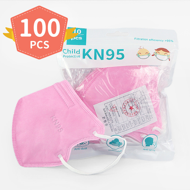 2022 New Kids FFP2 KN95 Mask for 3-10 Years Old Kids Thicker Cute 5 Layer Mask Reusable Breathing Mouth Mask Anti-Fog