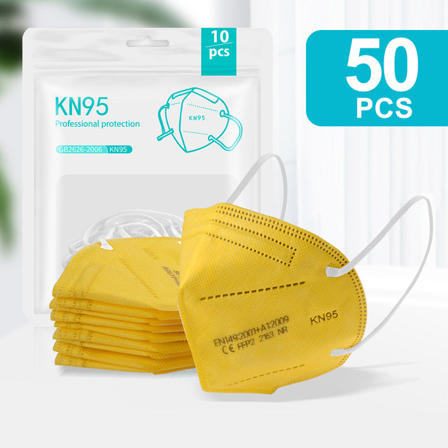 5-200pcs KN95 Mask 5 Layers Filter CE FFP2 Mascarillas ffp2masken Mouth Protective Reusable Face Masks Respirator Mask