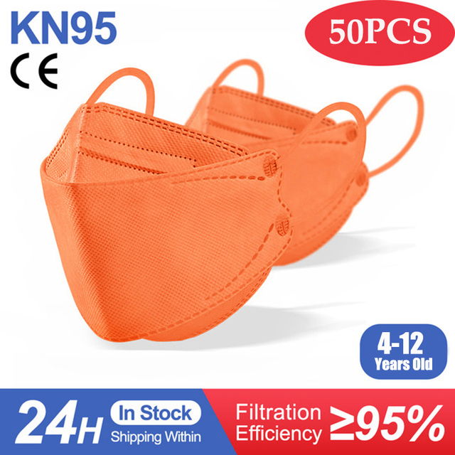 Ffp2mask الاطفال KN95 قناع الألوان كوريا الفتيات الطفل المتاح أقنعة التنفسي Kn95mask الاطفال الوجه قناع mascarilla fpp2 homologada