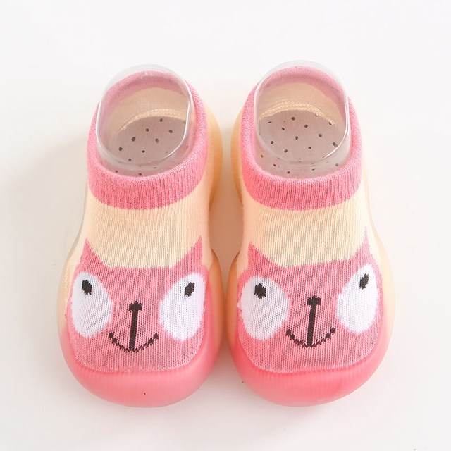 Baby sock shoes anti-skid spring autumn cartoon animal breathable shoes baby girl baby boy soft TPE sole baby boy casual shoes