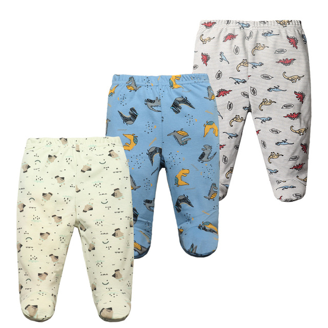 3pcs/lot Baby Pants 100% Cotton Autumn Spring Newborn Baby Boys Girls Pants Toddler Wear Infant Toddler Cartoon For Baby Clothes