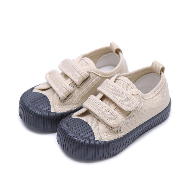 Boys Girls Candy Color Casual Shoes Toddler Kids Breathable Hook and Loop Shoes Luxury Soft Children Canvas Shoes Toddler Toddler