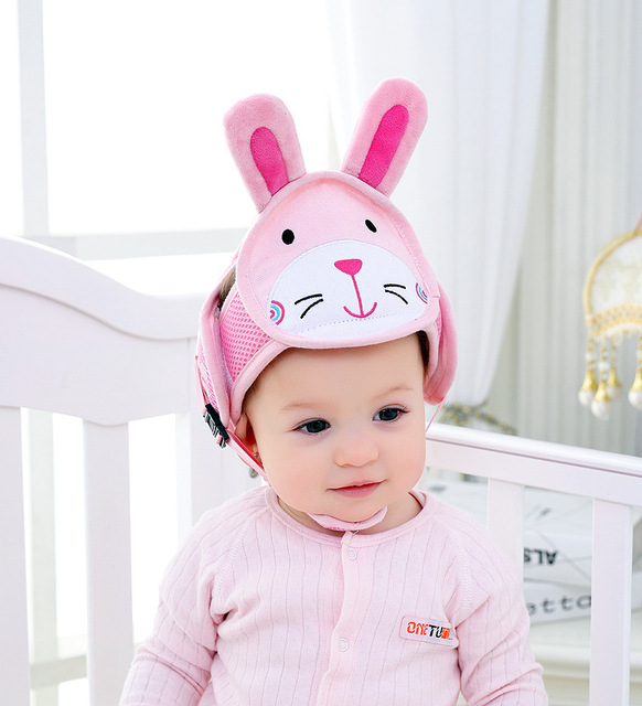 Baby Safety Helmet Anti-fall Head Protection Cover Cute Cartoon Animal Boy Girl Baby Toddler Walk Learning Anti-collision Headwear