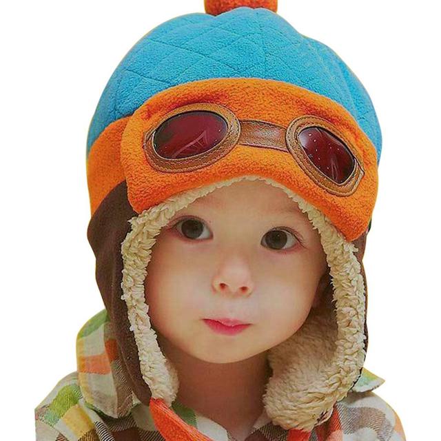 Baby Warm Toy Hats Winter Hats Toddler Boys Girls Pilot Hats Hooded Cap Winter Warm Hat Party Hats