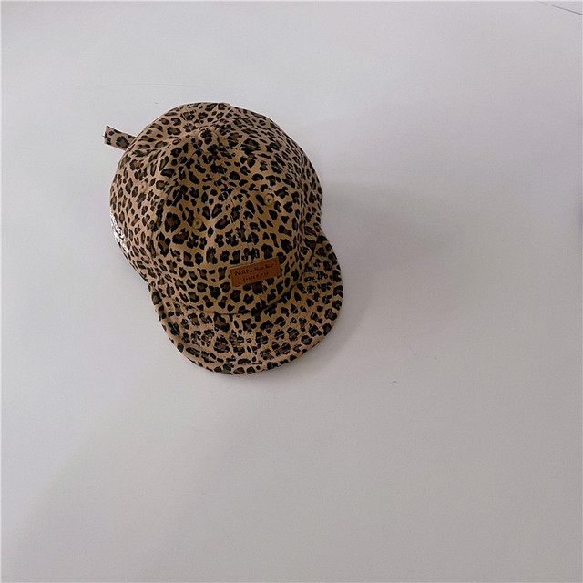 MILANCEL 2022 summer kids hat printed leopard alphabet children hat