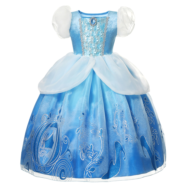 2022 Disney Princess Dress Mirabell Isabella Elsa Anna Dress Kids Party Costumes Kids Girl Clothes Kids Cosplay Outfits Encanto Frozen1/2