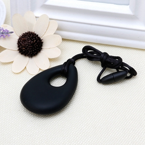 1pc Silicone Teardrop Necklace Teething Necklace for Autism Teether Chew Sensory