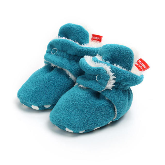 Winter Baby Boy Girl Socks Baby Shoes Socks Easy Wear Tight Hook and Loop Infant Newborn Walking Fluff Warm Moccasins Zapatos Bebe