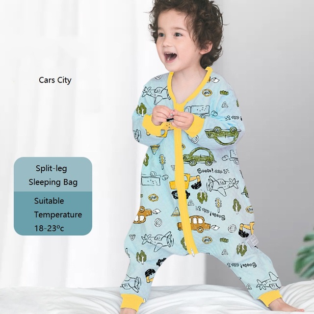 Baby Sleeping Bag Cartoon Infantil Spring Autumn For Cotton Toddler Sleeping Bag Baby Bed Slapzack Soft Kids Pajamas Jumpsuit