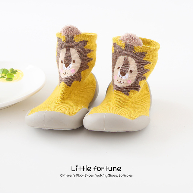 Baby Boy Girl Shoes Autumn Winter Spring Infant Nonslip Sock Baby Soft Rubber Sole Sock Toddler Shoes Anti-slip Floor Socks Shoes