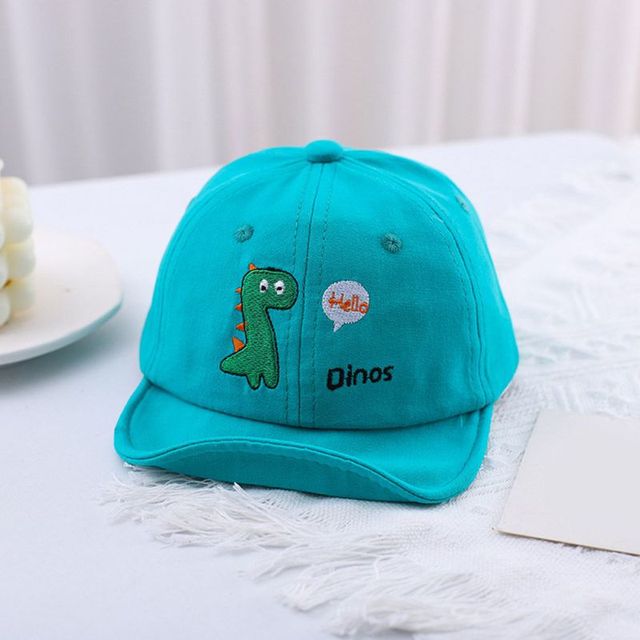 Baby Baseball Hat Caps For Kids Cartoon Dinosaur Print Baby Boy Girl Travel Sun Caps Toddler Hats Gift Adjustable