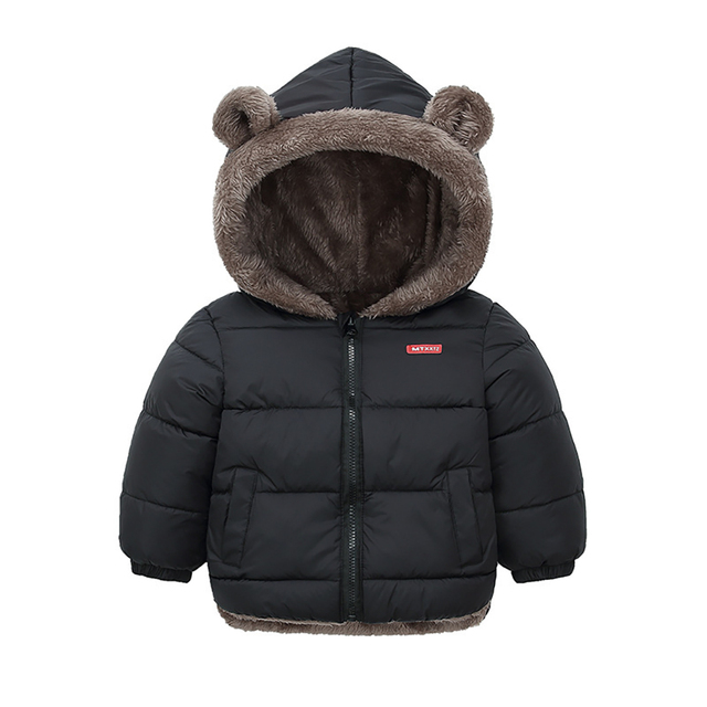 Kids Clothes Cotton Thick Down Girls Jacket Baby Winter Warm Coat Kids Zipper Hooded Costume Boys Outwear JYF