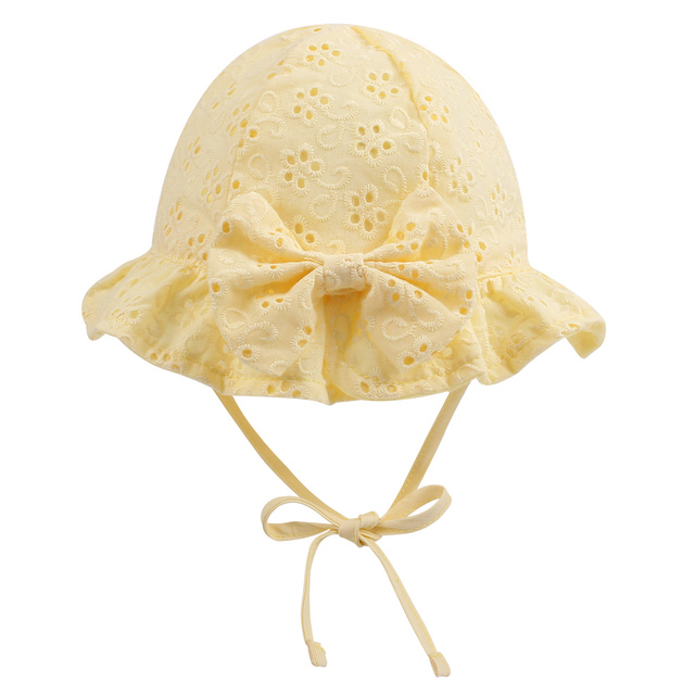 New Lace Bowknot Hat Spring Summer Outdoor Hat Baby Sun Hat Kids Sun Caps Baby Sun Cap