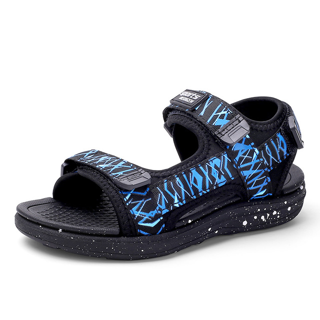 XZVZ boys sandals breathable strap children sandals summer travel boy beach shoes comfortable non-slip kids shoes