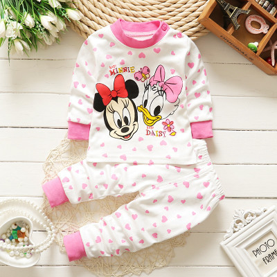 2021 New Winter Baby Clothes Suit Cotton Newborn Baby Boy Girl Clothes 2pcs Toddler Pajamas Unisex Children Clothing Suit 0-2Y