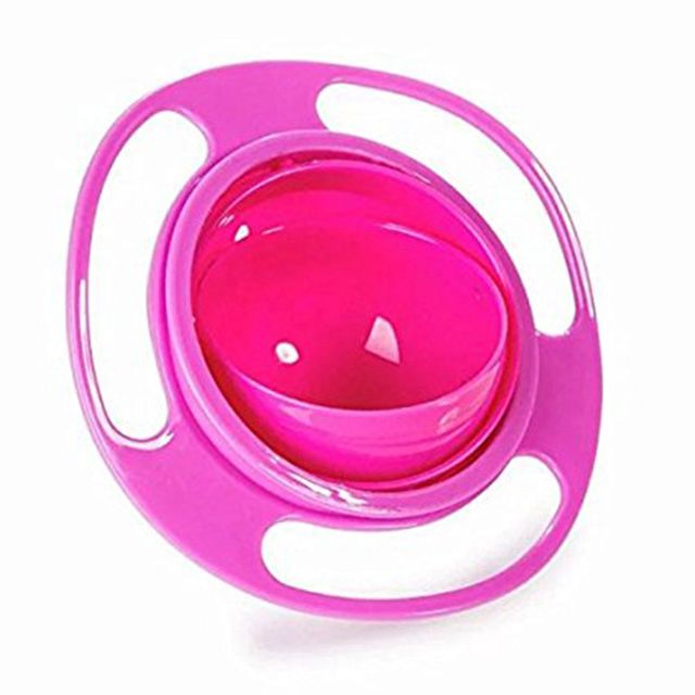 Hot Sale Universal Swivel Bowls Ergonomic Design 360 Degree Seamless Spill Proof Bowl Rotatable Gyro for Kids