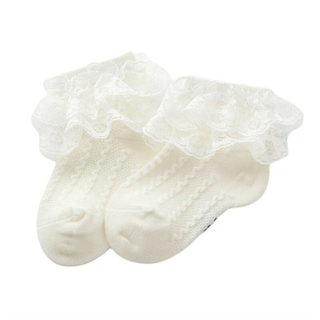 Kids Breathable Socks Cotton Lace Ruffle Princess Mesh Socks Children Ankle Short Sock Toddler Girls Kids Toddler