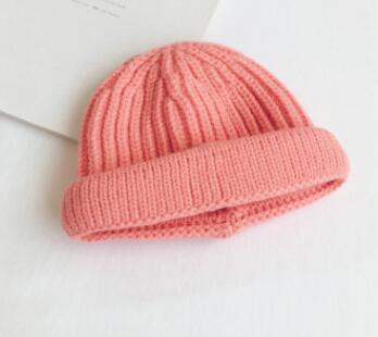 MILANCEL - Toddler Girls Candy Color Beanie Solid Knitted Hat For Girls Baby Accessories 2020