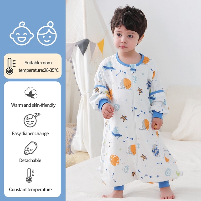 Summer Spring Baby Sleeping Bag Cartoon Split Leg Sleepsacks Toddler Boy Girl Sleeping Bag Children's Pajamas Saco De Dormir