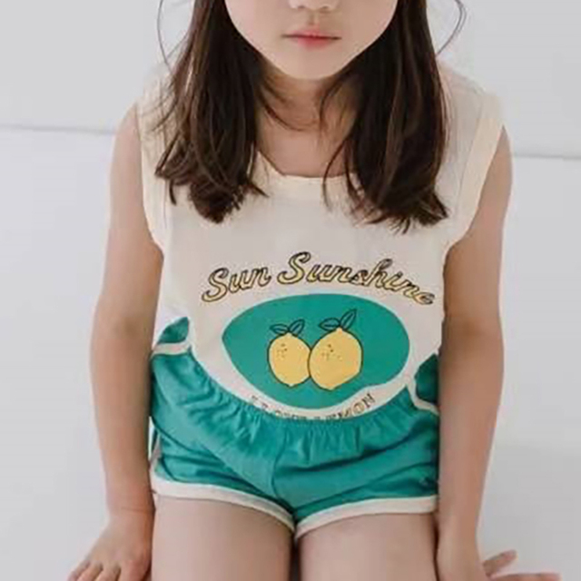 MILANCEL 2022 summer baby clothes set fruit print girls jacket suit boys casual tee and shorts