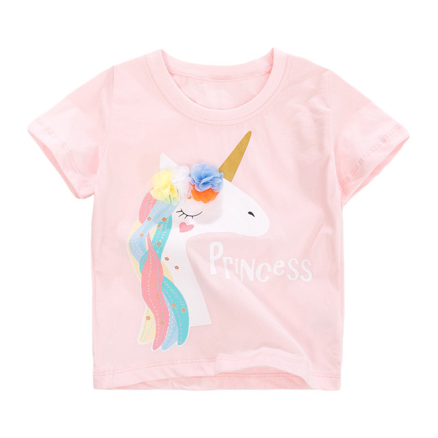 Little Maven 2022 Baby Girls New Fashion Tops Lovely Cartoon Rabbit Cotton T-shirt Soft and Comfort For Kids 2-7 Years