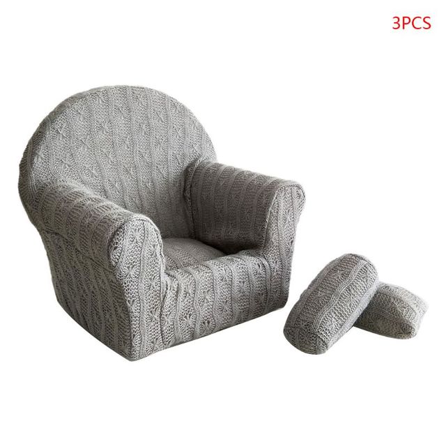 3pcs/set Newborn Baby Posing Mini Sofa Arm Chair Pillows Infant Photography Props Photo Accessories