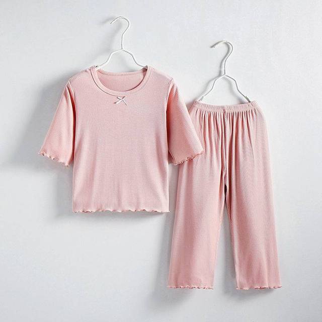 Girls Pajamas Sets Summer Children Sleepwear Baby Home Clothes Suits Air Conditioning Kids Pajamas Clothes Teenagers 3-10 Years