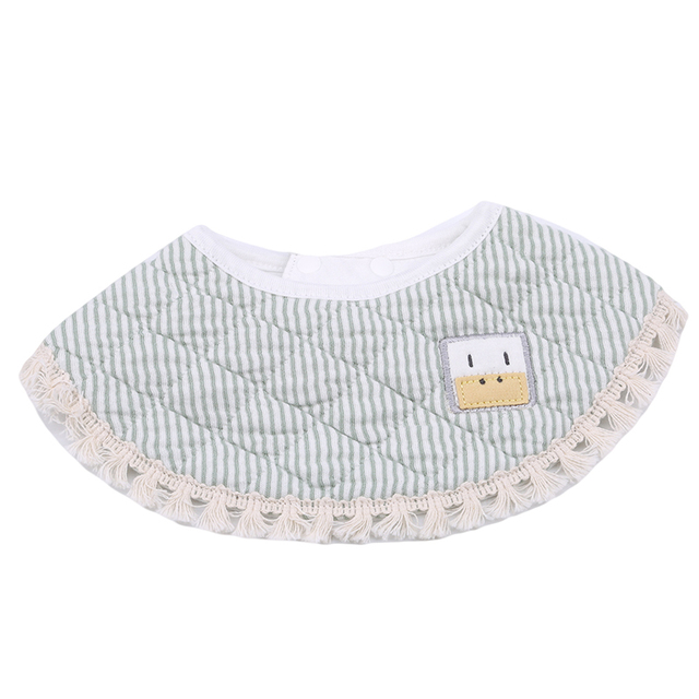 Baby Bib Fashion Tassel Stereo Round Bibs Burp Cloths Newborn Boys Girls Solid Saliva Towel Baby New Babador