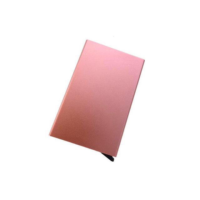 Anti-theft ID Credit Card Holder Porte Carte Thin Aluminum Metal Wallets Pocket Bank Box Women Men Credit Card Box