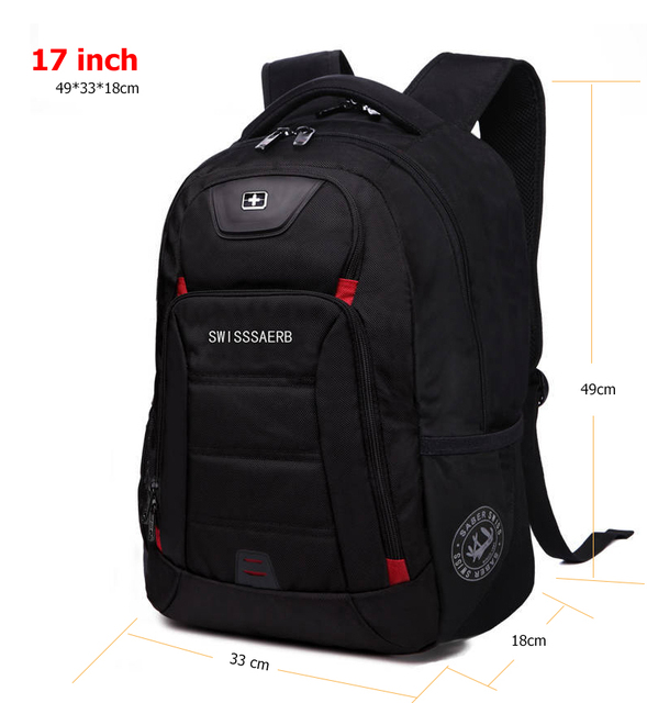 Swiss crossbody bag multifunction waterproof travel bags 17 inch laptop backpack super durable large capacity school bag