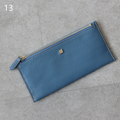 Women's Genuine Leather Long Wallet With Card Holder Fashion Clutch High Quality Zipper Bag