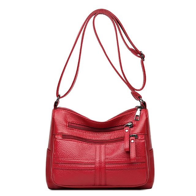 Multi Layer Designer Crossbody Shoulder Bags 2022 New Leather Handbags Bolsa Feminina Main Sac For Female Fashion Women Bags
