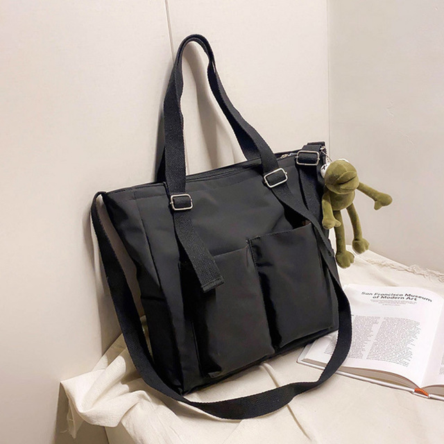 Female shopper bag simple fashion zipper shoulder bags waterproof large capacity tote bags women brand crossbody bag