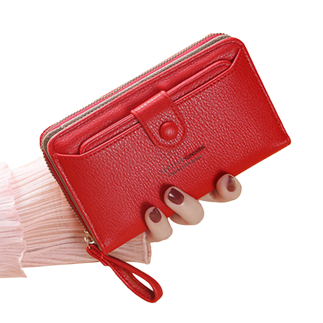 Brand Yellow Women Wallet Soft PU Leather Female Small Purse Hasp Card Holder Coin Short Wallets Slim Small Purse Zipper Keychain