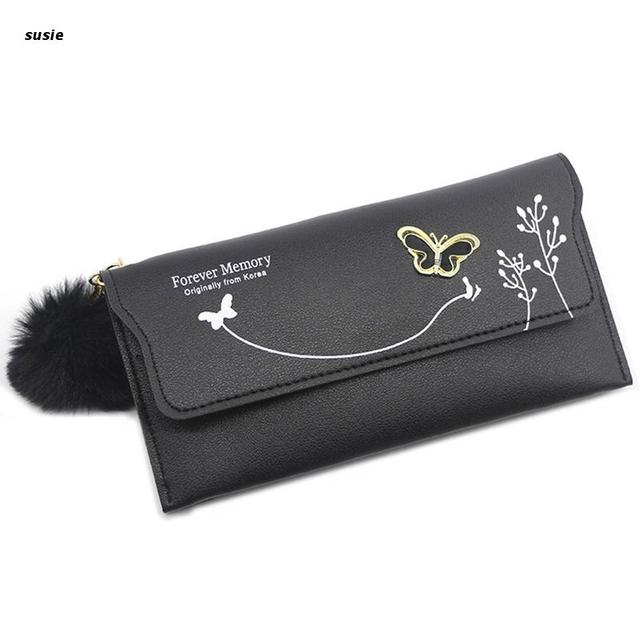 X7YA Fashion Women Lady Clutch PU Leather Wallet Long Card Case Phone Bag Coin Purse Handbags