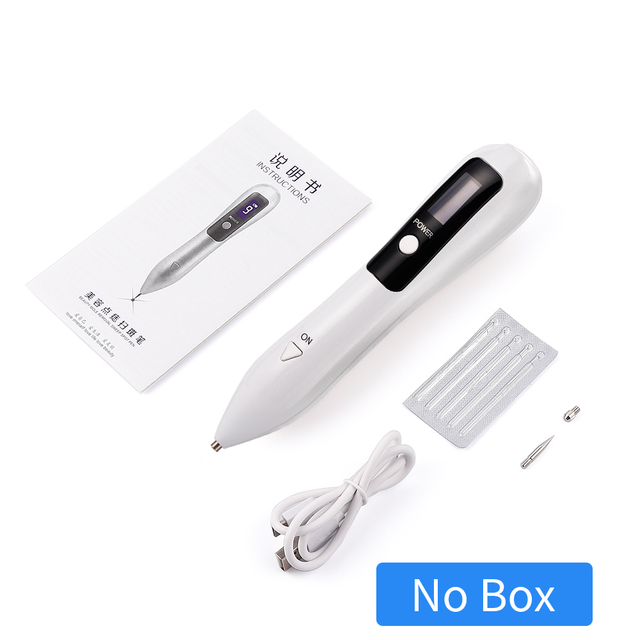 LCD Plasma Pen Laser Tattoo Mole Removal Device Rechargeable Face Care Skin Tag Removal Freckle Wart Dark Spot Remover