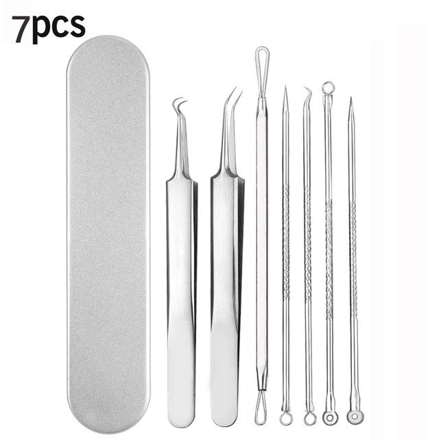 8/7/5pcs Acne Blackhead Removal Needles Black Dots Cleaner Black Head Pore Cleaner Deep Cleansing Tool Face Skin Care Tool