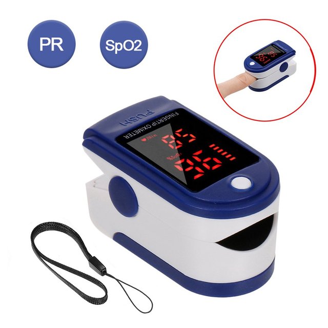 Portable Digital Fingertip Pulse Oximeter Blood Oxygen Saturation Meter OLED Display Fingertip Oximeter SpO2 Heart Rate Monitor