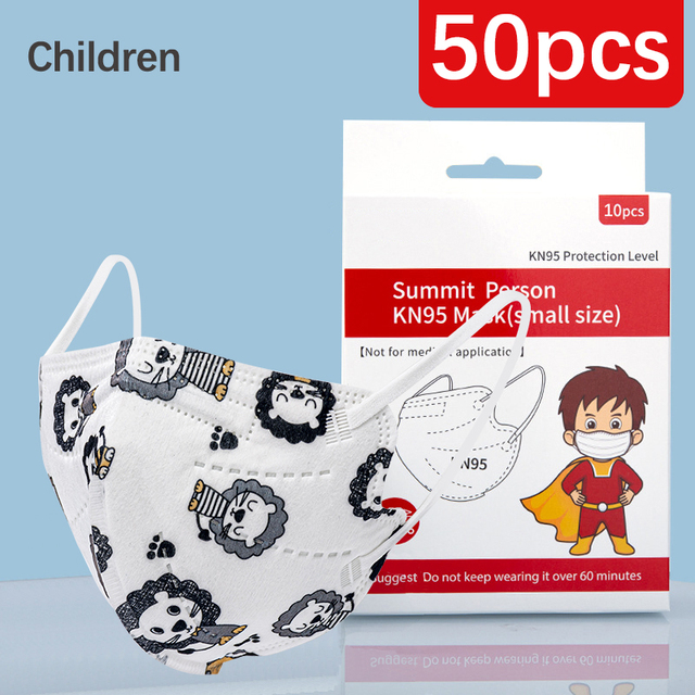 CE FFP2 Kids Face Mask KN95 Masks Dustproof 5 Layer Breathable FFP2 Mask Baby Boy Girls Protective Mask Kn95 Mascarillas