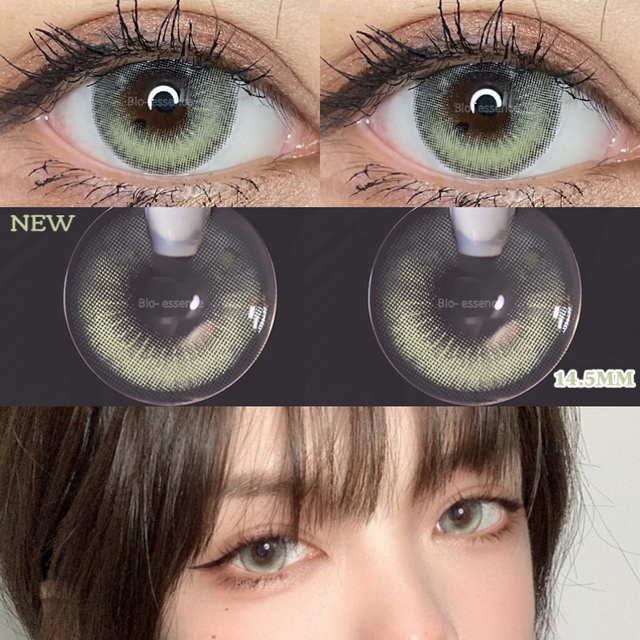 UYAAI 1 Pair Blue Lenses Anime Accessories Colored Contact Lens For Eyes Tears Tears Eye Fashion Lenses Green Lenses