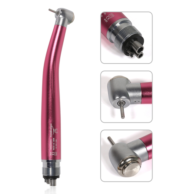 High Speed ​​Dental Handpiece, 2 or 4 Holes, Push Button, Standard Air Turbine, NSK Compatible Rotator/Cartridge