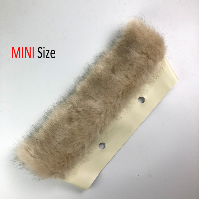 High Quality Faux Fox Fur Plush Decoration Thermal Decoration Plush Vintage Bag Small obag O Bag Ornament Eva Handbag