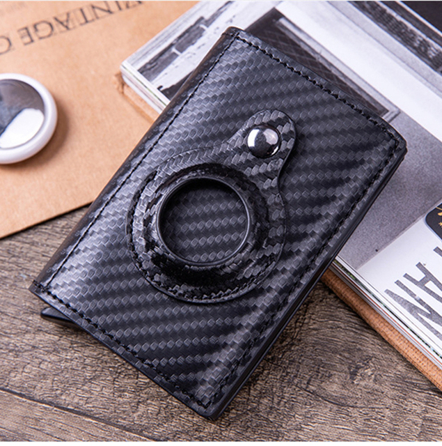 2022 AirTag Card Holder for Men Wallets Money Bags Anti-thin PU Leather Wallet for Apple Air Tag Male Smart Purses Cover