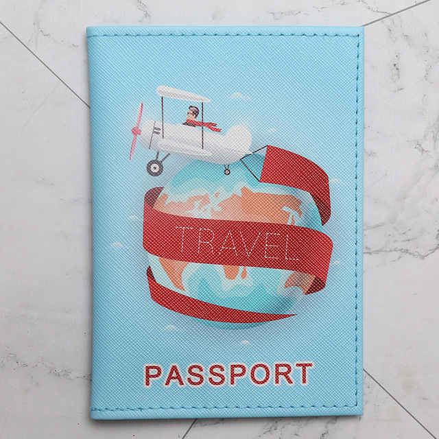 Portable Passport Travel Ticket Package Convenient Passport Bag Passport Case Travel Map Holder Protective Clip Travel Map